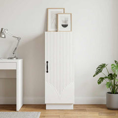 vidaXL Sideboard White 33 x 34.5 x 87 cm Engineered Wood 1
