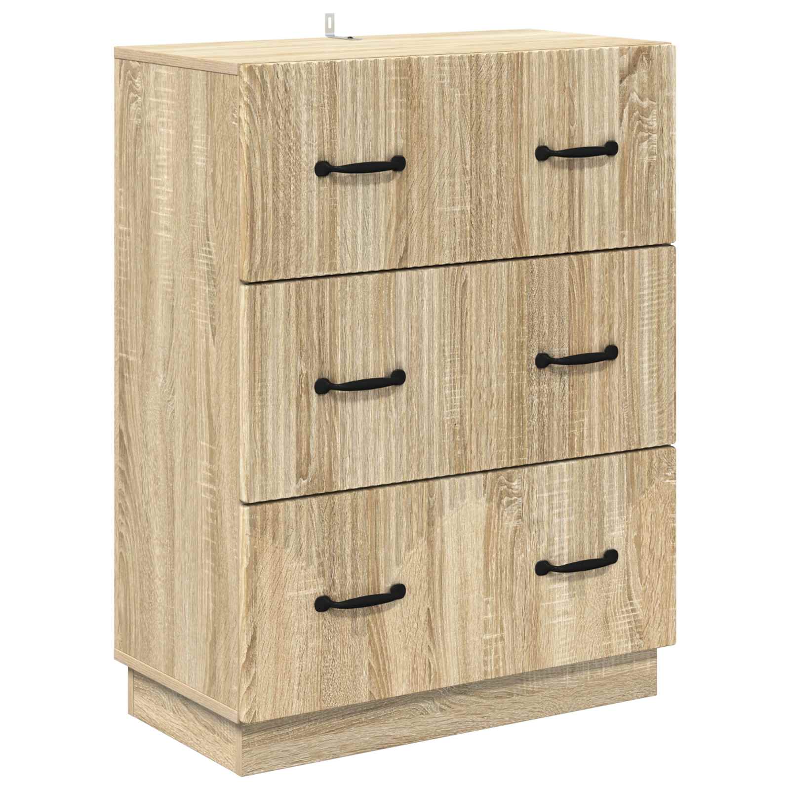 vidaXL Drawer Cabinet Sonoma Oak 66 x 34.5 x 87 cm Engineered Wood 2