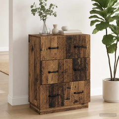 vidaXL Drawer Cabinet Old Wood 66 x 34.5 x 87 cm Engineered Wood 1