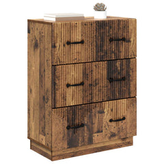 vidaXL Drawer Cabinet Old Wood 66 x 34.5 x 87 cm Engineered Wood 3