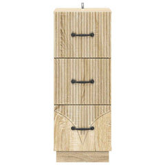 vidaXL Drawer Cabinet 33 x 34.5 x 87 cm Engineered Wood Sonoma Oak 6