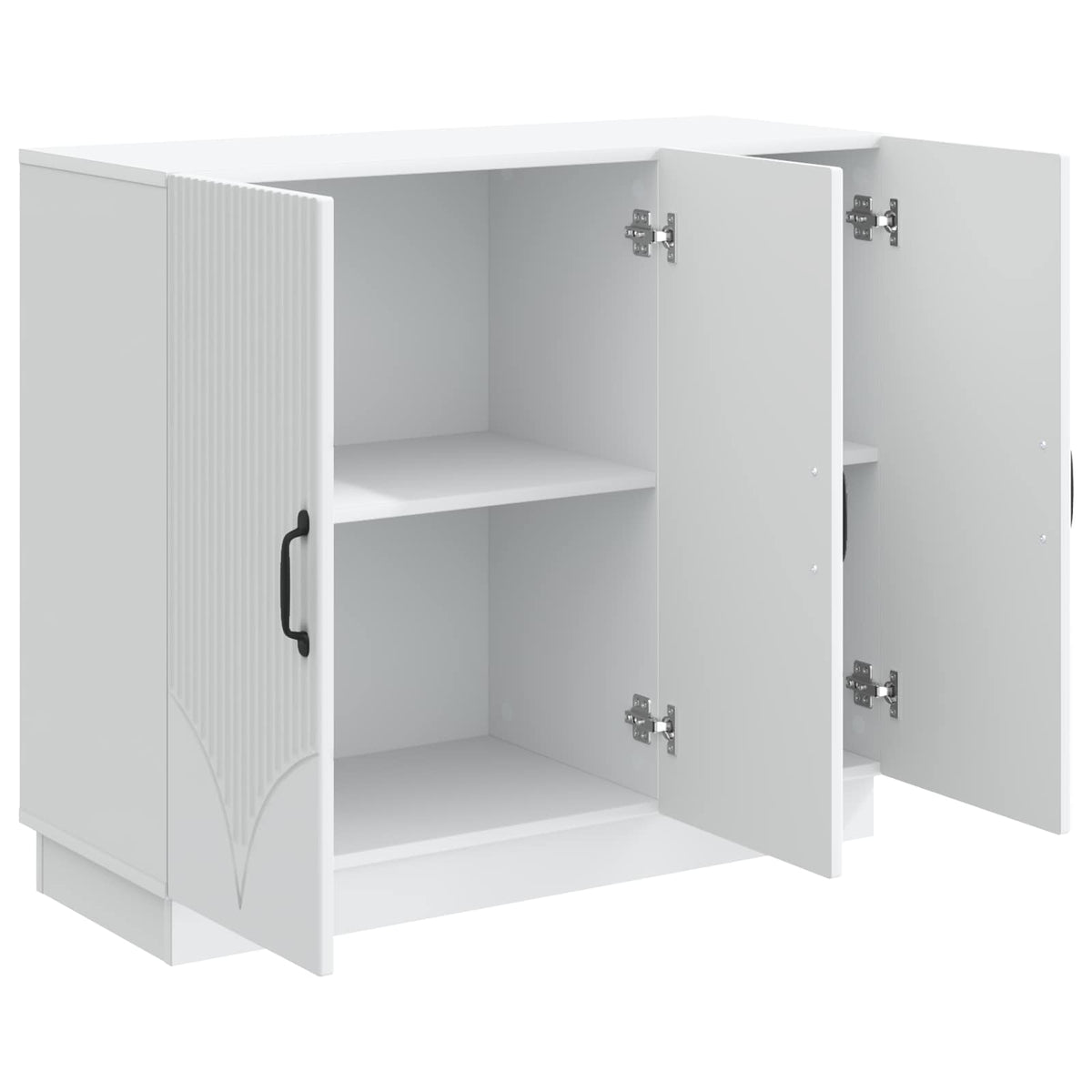 Sideboard 89 x 34.5 x 77 cm Engineered Wood White