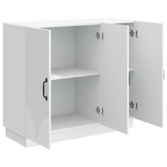 Sideboard 89 x 34.5 x 77 cm Engineered Wood White