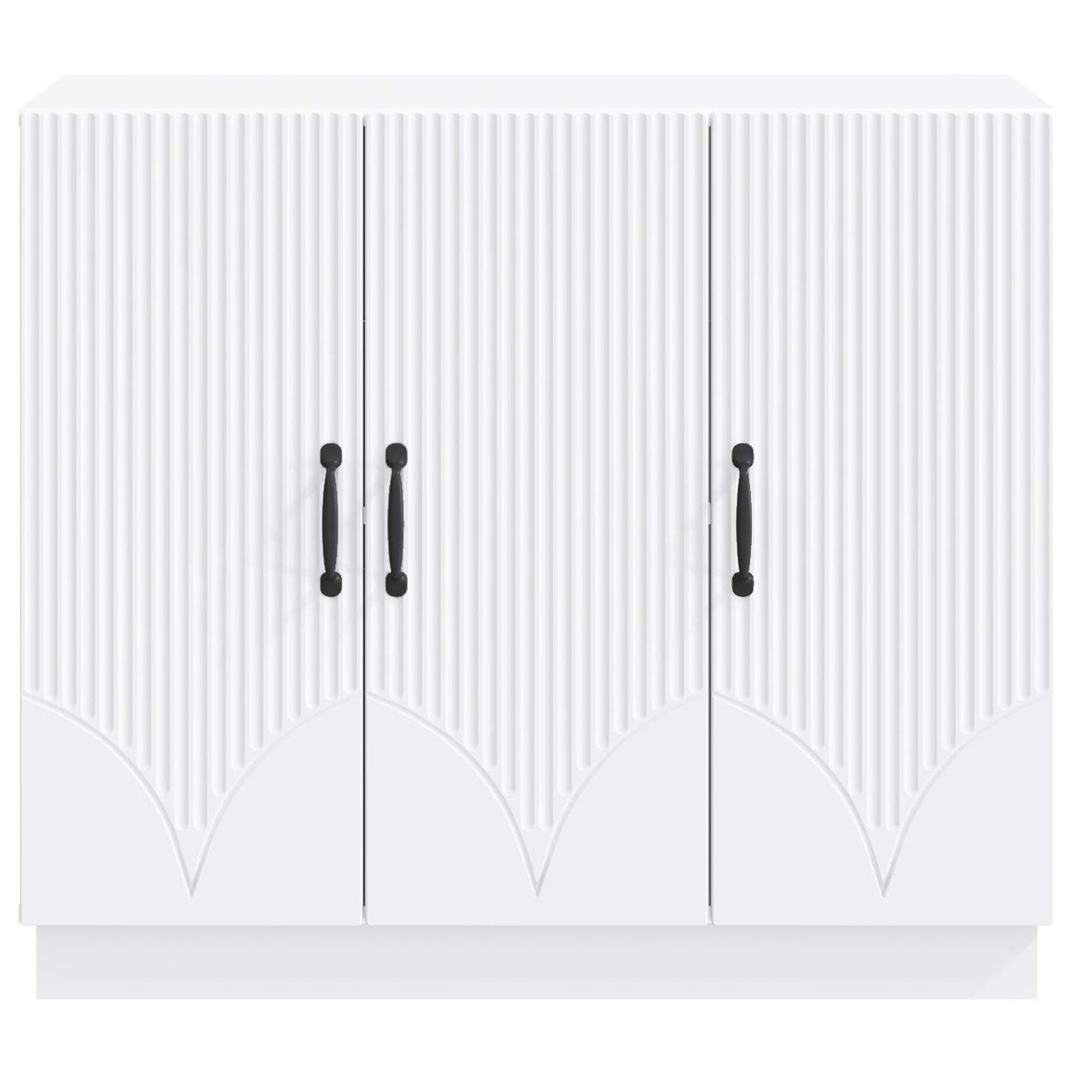 Sideboard 89 x 34.5 x 77 cm Engineered Wood White