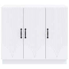 Sideboard 89 x 34.5 x 77 cm Engineered Wood White