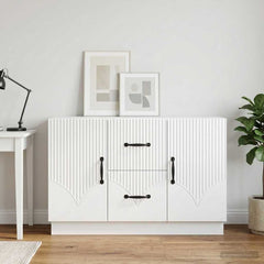 Sideboard 89 x 34.5 x 57 cm Engineered Wood White