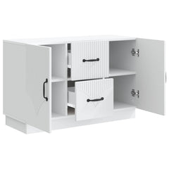 Sideboard 89 x 34.5 x 57 cm Engineered Wood White