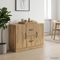 Sideboard 89 x 34.5 x 57 cm Engineered Wood Artisan oak