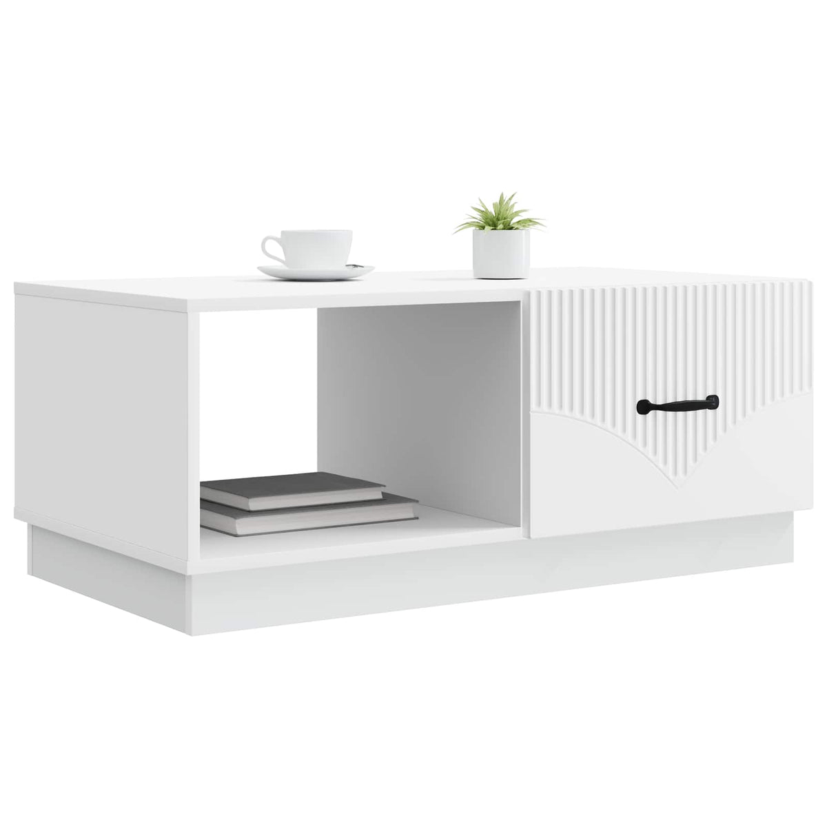 Coffee Table 90 x 50 x 37 cm Engineered Wood White