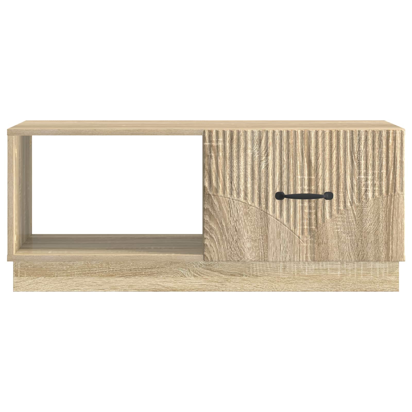 vidaXL Coffee Table Sonoma Oak 90 x 50 x 37 cm Engineered Wood 5
