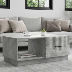 vidaXL Coffee Table Concrete Grey 90 x 50 x 37 cm Engineered Wood 1