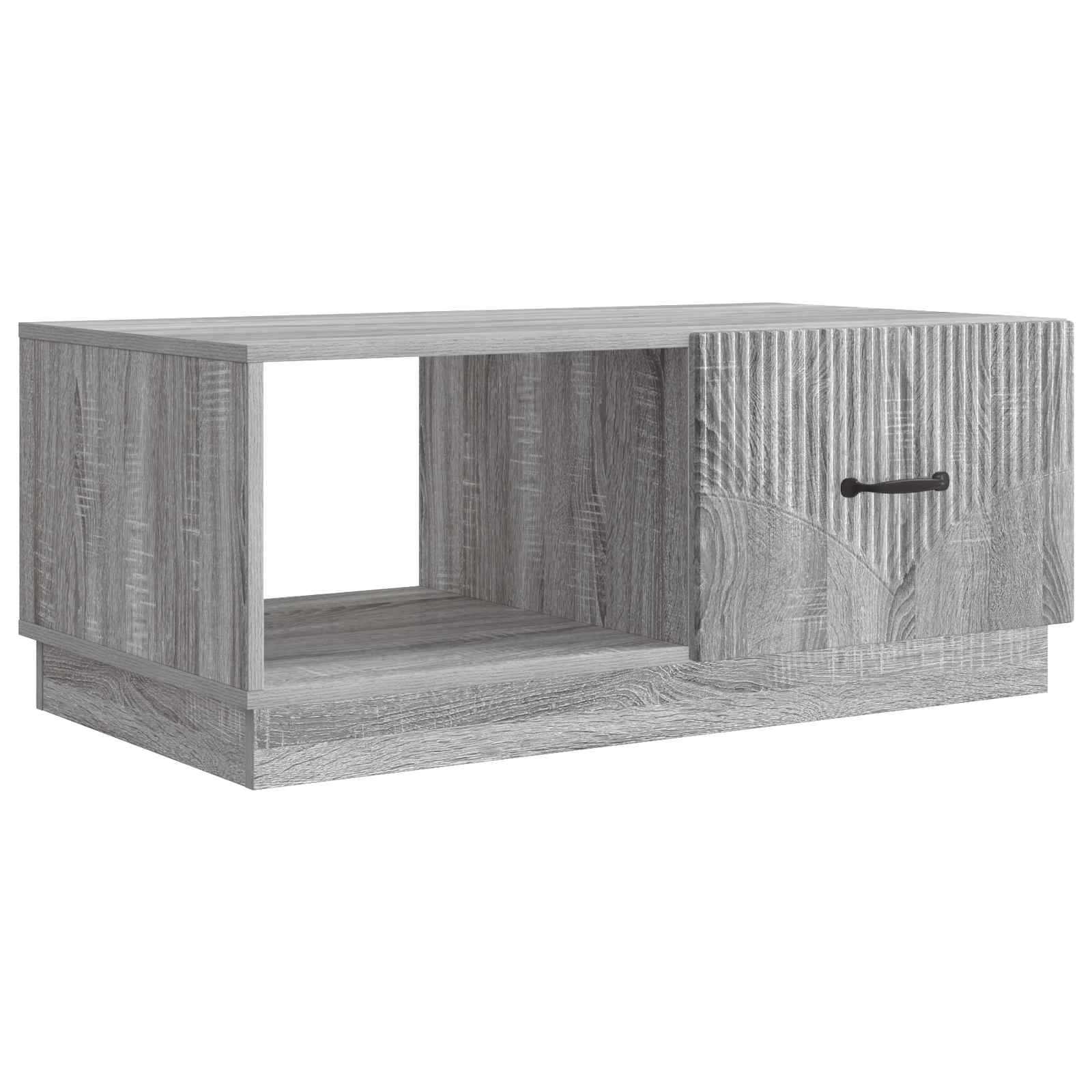 vidaXL Coffee Table Grey Sonoma 90 x 50 x 37 cm Engineered Wood 2