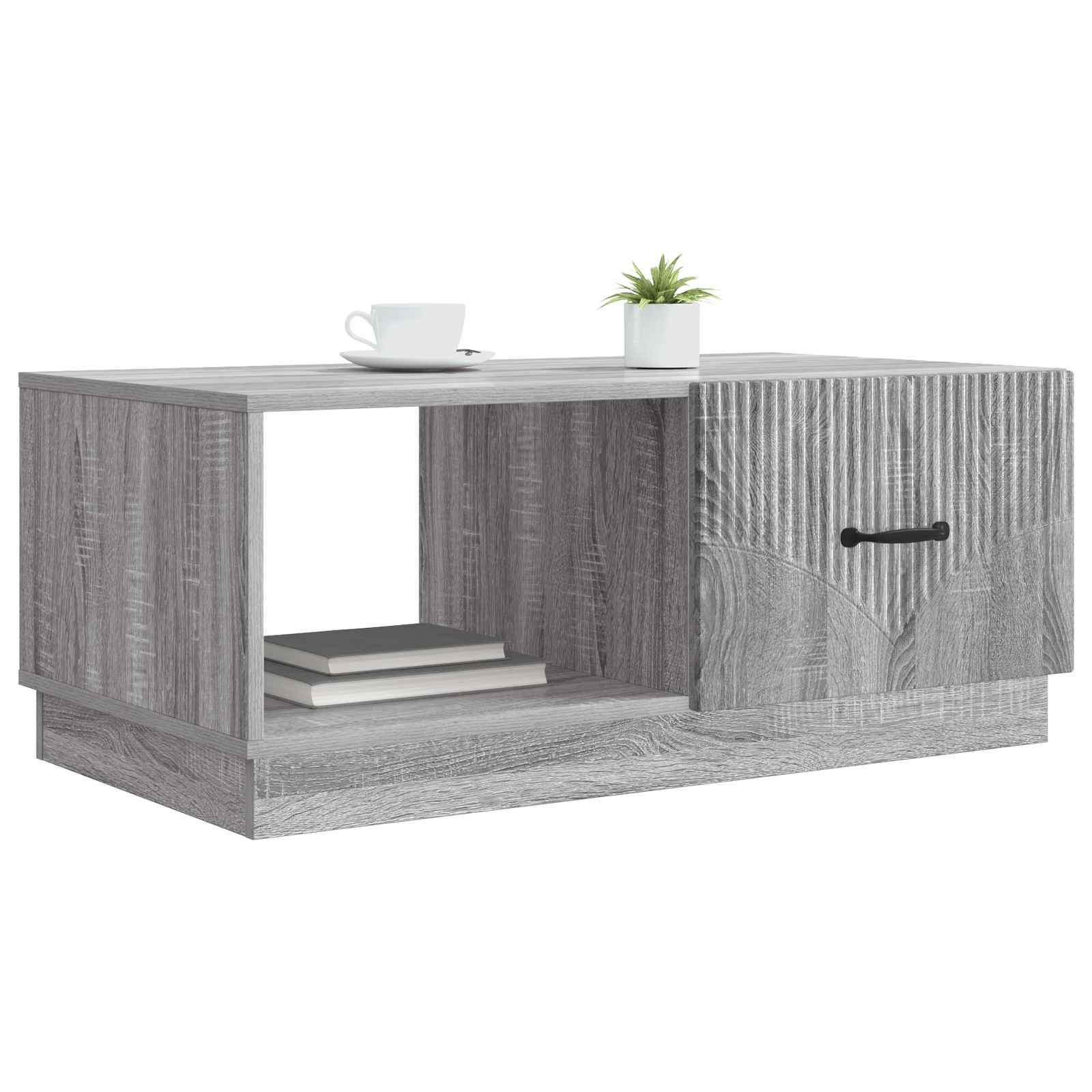 vidaXL Coffee Table Grey Sonoma 90 x 50 x 37 cm Engineered Wood 3