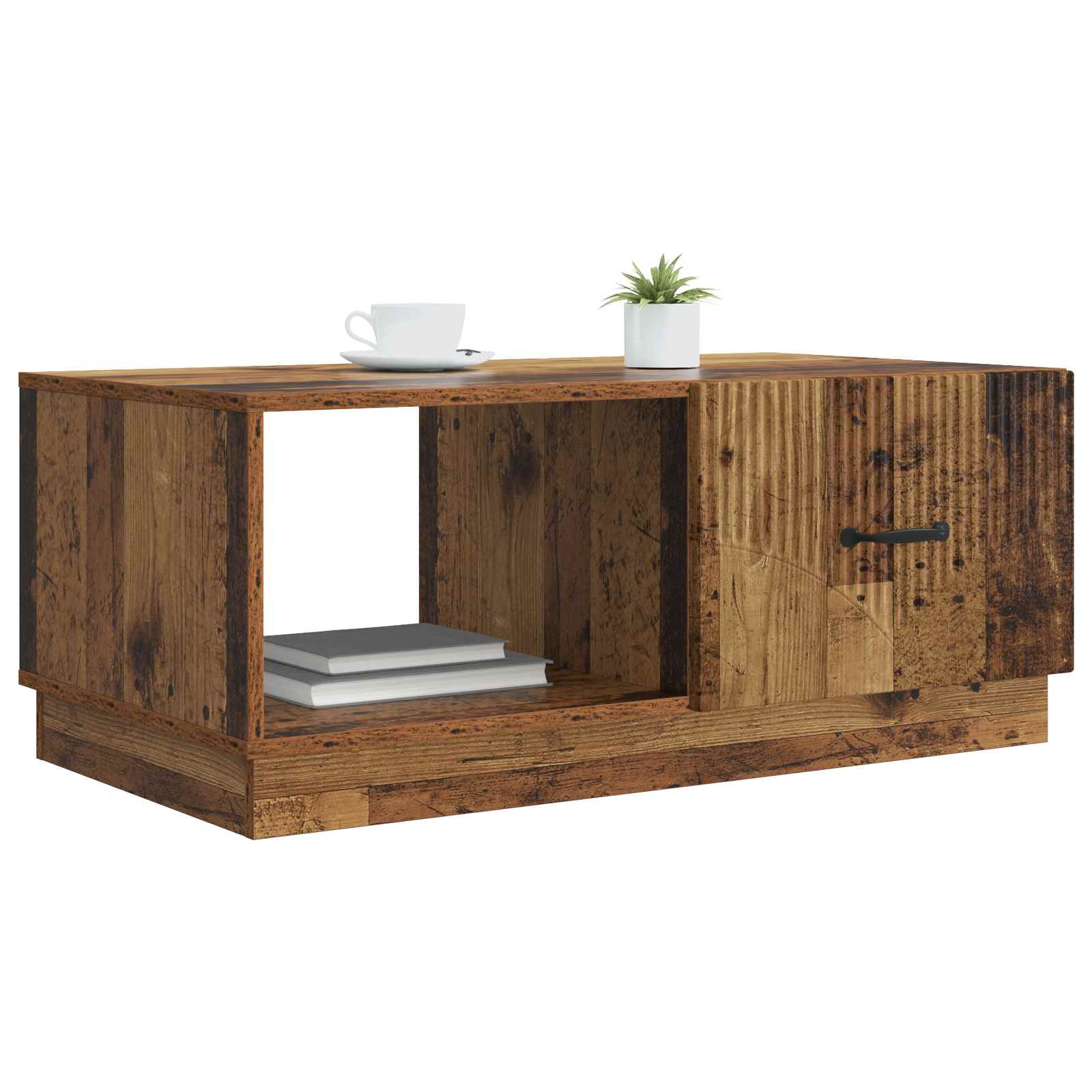 vidaXL Coffee Table Old Wood 90 x 50 x 37 cm Engineered Wood 3