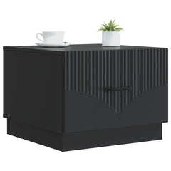 vidaXL Coffee Table Black 49 x 50 x 37 cm Engineered Wood 3