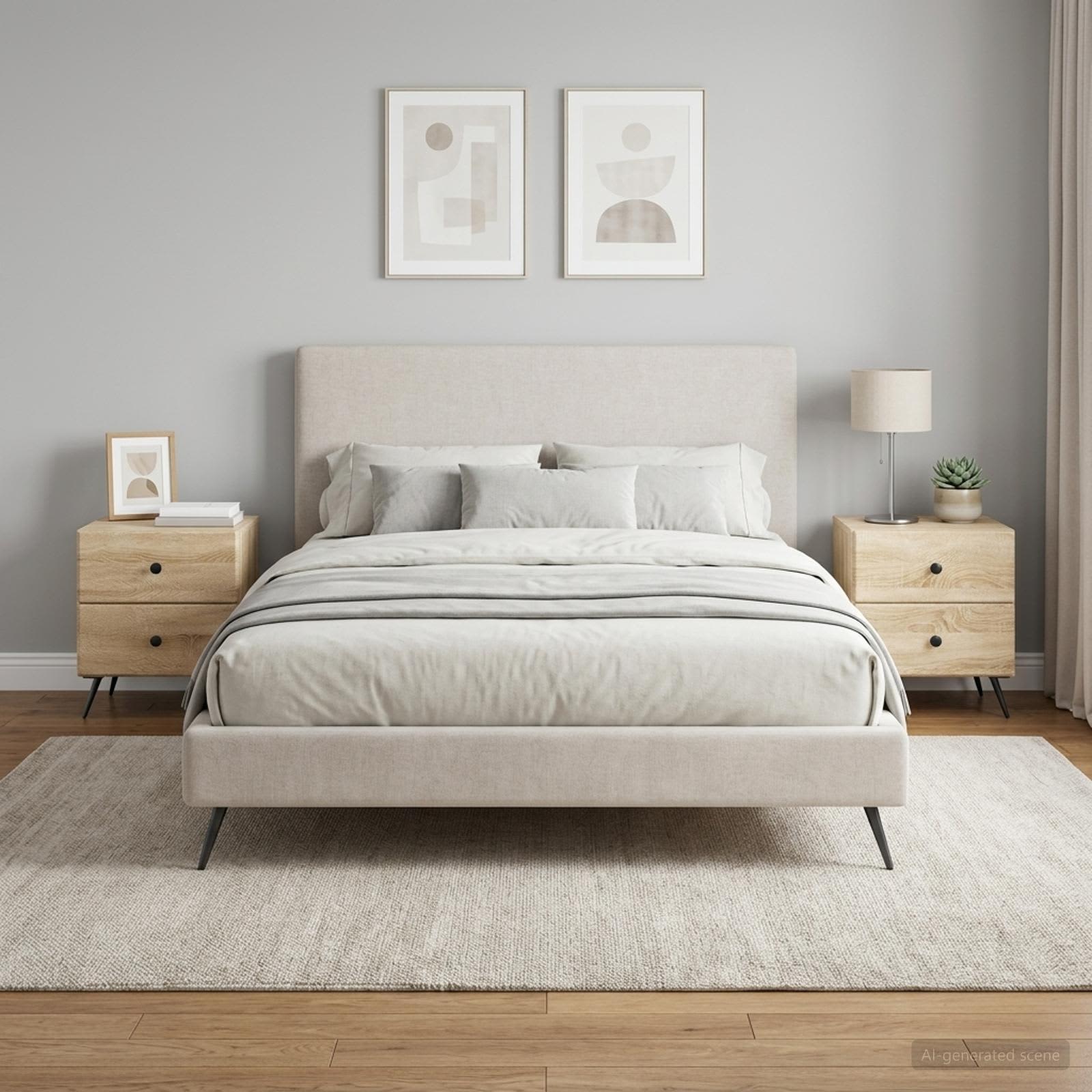 vidaXL Bedside Cabinet 2 pcs Sonoma Oak 43 x 34.5 x 47.5 cm 1