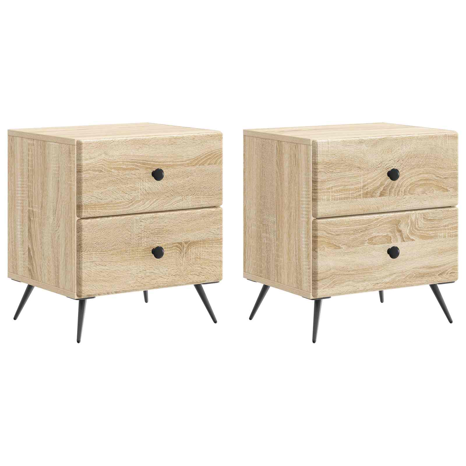 vidaXL Bedside Cabinet 2 pcs Sonoma Oak 43 x 34.5 x 47.5 cm 2