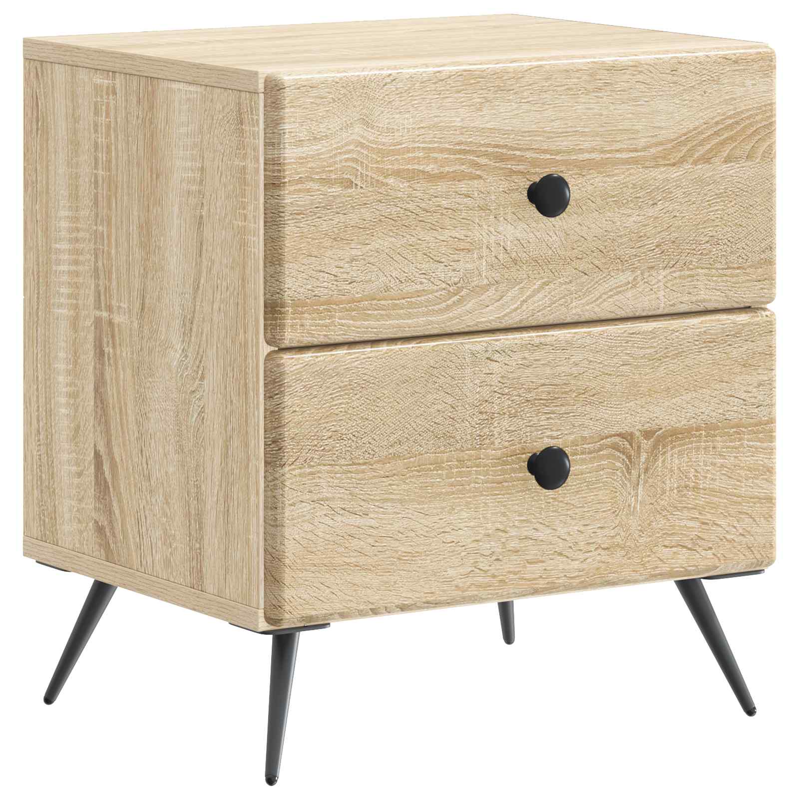 vidaXL Bedside Cabinet 2 pcs Sonoma Oak 43 x 34.5 x 47.5 cm 5