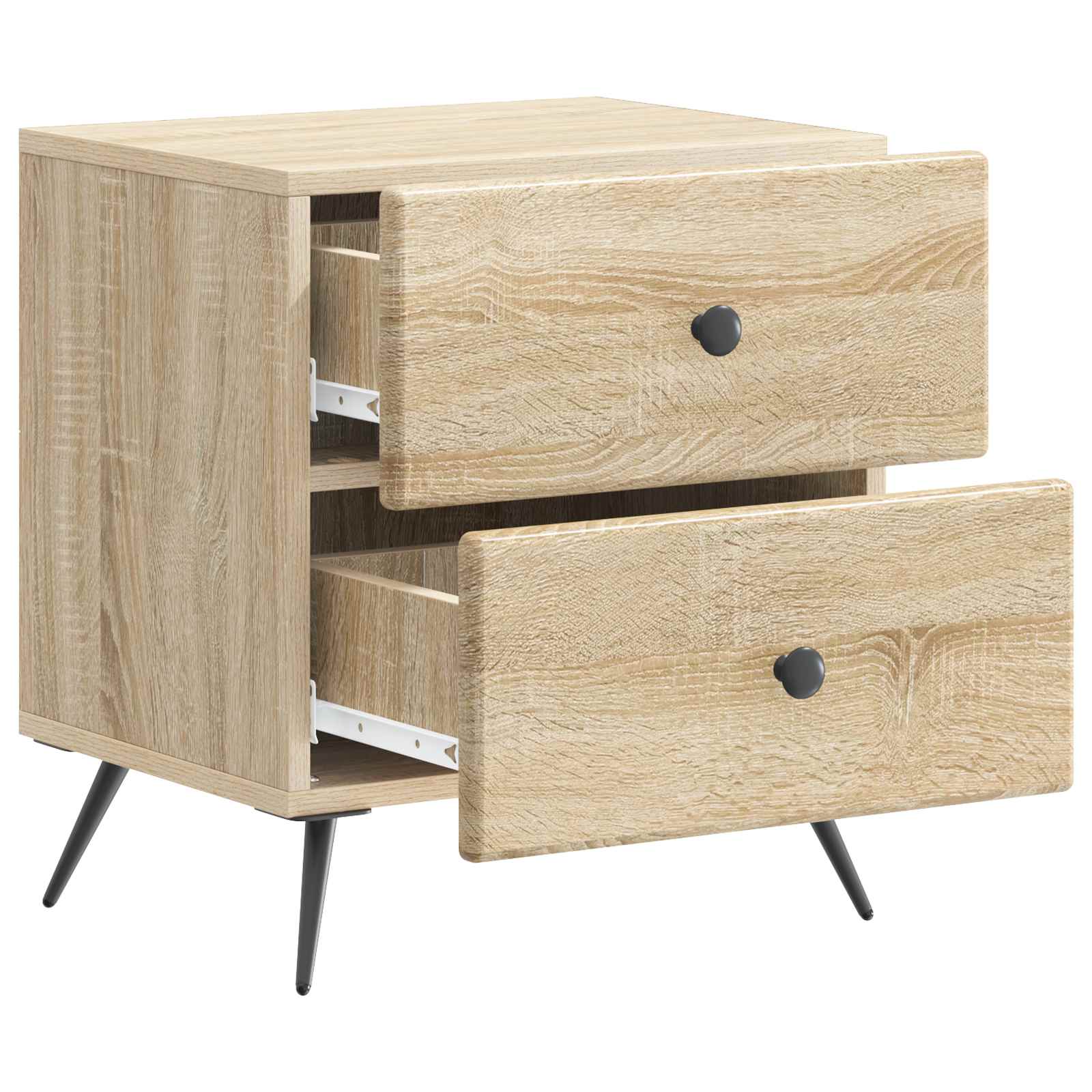 vidaXL Bedside Cabinet 2 pcs Sonoma Oak 43 x 34.5 x 47.5 cm 6
