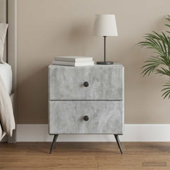 vidaXL Bedside Cabinet Concrete Grey 43 x 34.5 x 47.5 cm 1