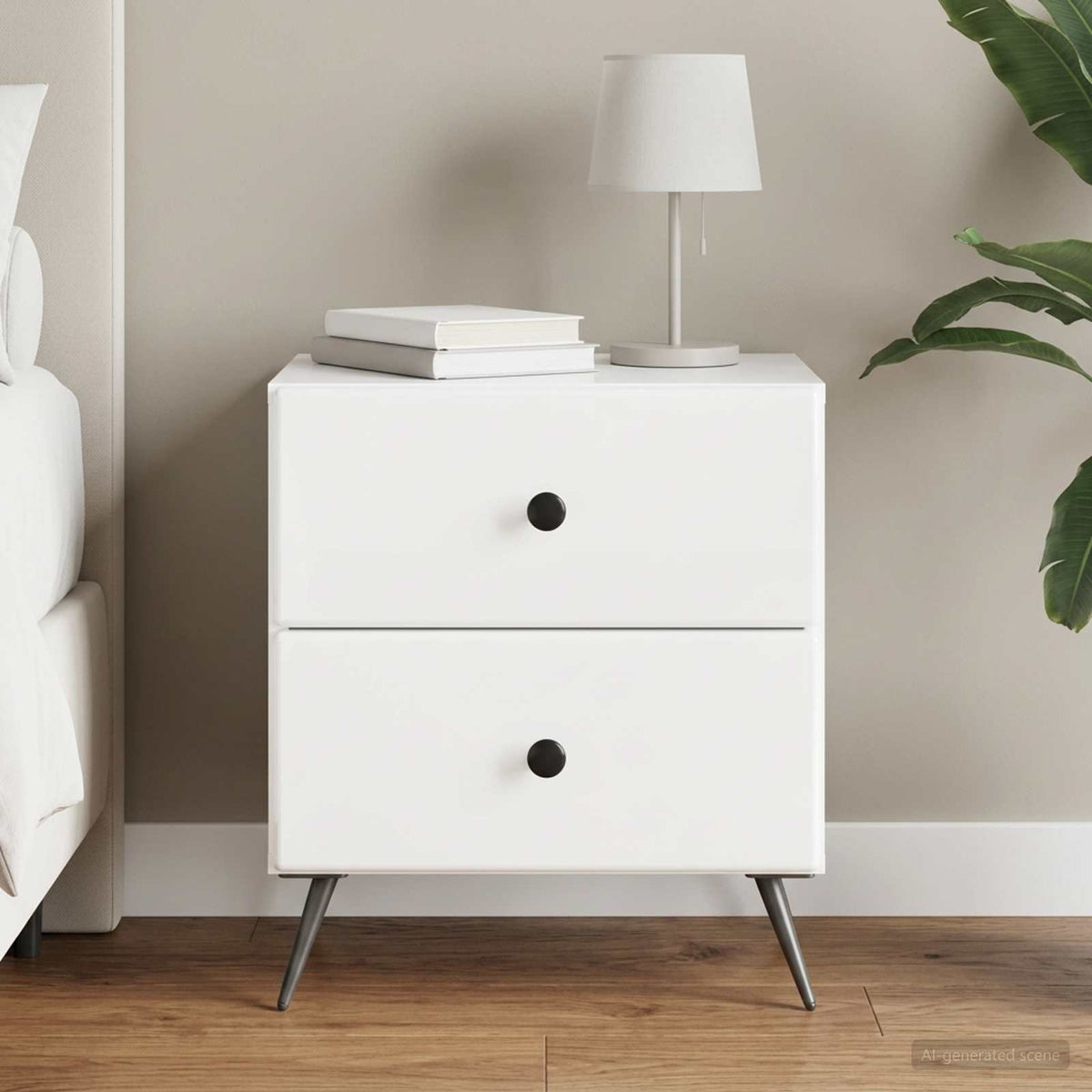 vidaXL Bedside Cabinet 43 x 34.5 x 47.5 cm