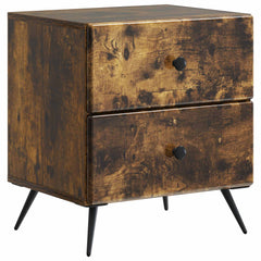 vidaXL Bedside Cabinet Smoked Oak 43 x 34.5 x 47.5 cm Engineered Wood 2