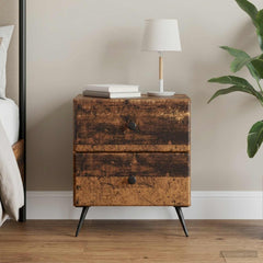 vidaXL Bedside Cabinet Old Wood 43 x 34.5 x 47.5 cm Engineered Wood 1
