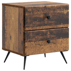 vidaXL Bedside Cabinet Old Wood 43 x 34.5 x 47.5 cm Engineered Wood 2