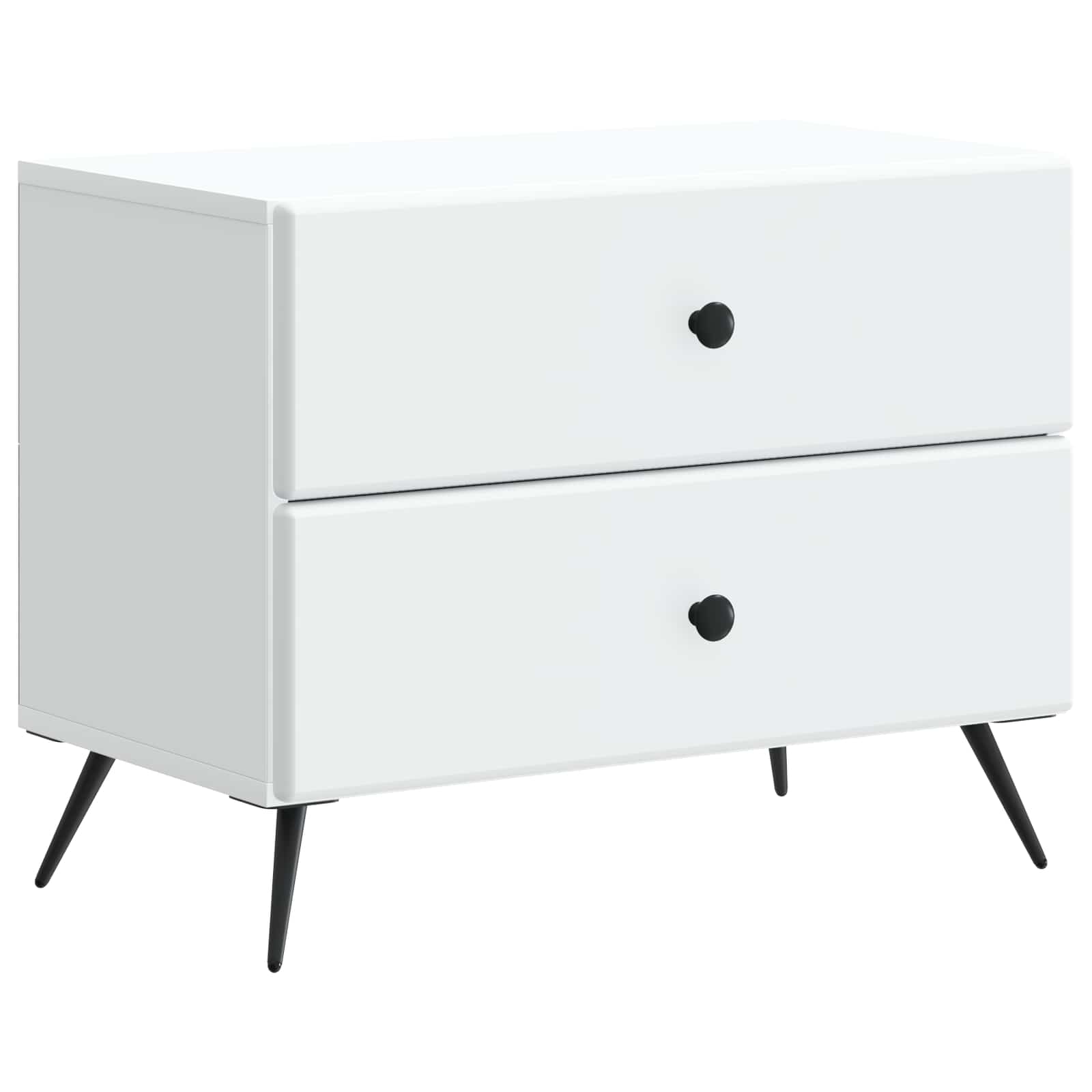 vidaXL Bedside Cabinet White 62 x 34.5 x 47.5 cm Engineered Wood 2