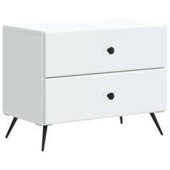 vidaXL Bedside Cabinet White 62 x 34.5 x 47.5 cm Engineered Wood 2