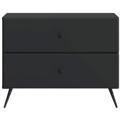 vidaXL Bedside Cabinet Black 62 x 34.5 x 47.5 cm Engineered Wood 5