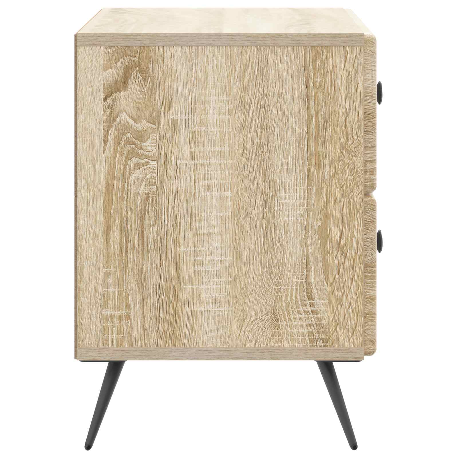 vidaXL Bedside Cabinet Sonoma Oak 62 x 34.5 x 47.5 cm Engineered Wood 6