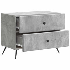 vidaXL Bedside Cabinet Concrete Grey 62 x 34.5 x 47.5 cm 4