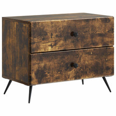 vidaXL Bedside Cabinet Smoked Oak 62 x 34.5 x 47.5 cm Engineered Wood 2