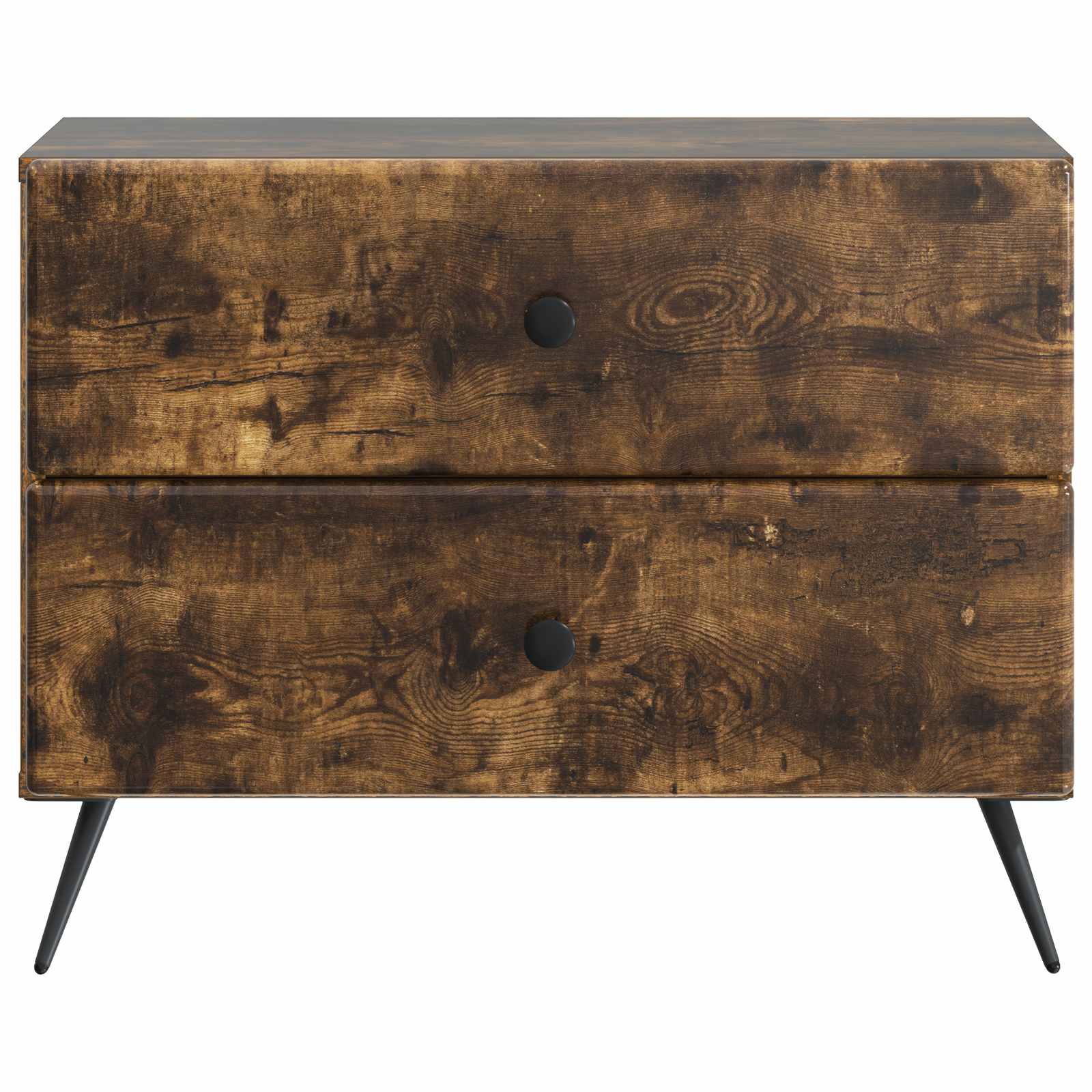 vidaXL Bedside Cabinet Smoked Oak 62 x 34.5 x 47.5 cm Engineered Wood 5