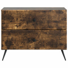 vidaXL Bedside Cabinet Smoked Oak 62 x 34.5 x 47.5 cm Engineered Wood 5