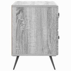 vidaXL Bedside Cabinet Grey Sonoma 62 x 34.5 x 47.5 cm Engineered Wood 6