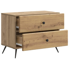 vidaXL Bedside Cabinet Artisan Oak 62 x 34.5 x 47.5 cm Engineered Wood 4