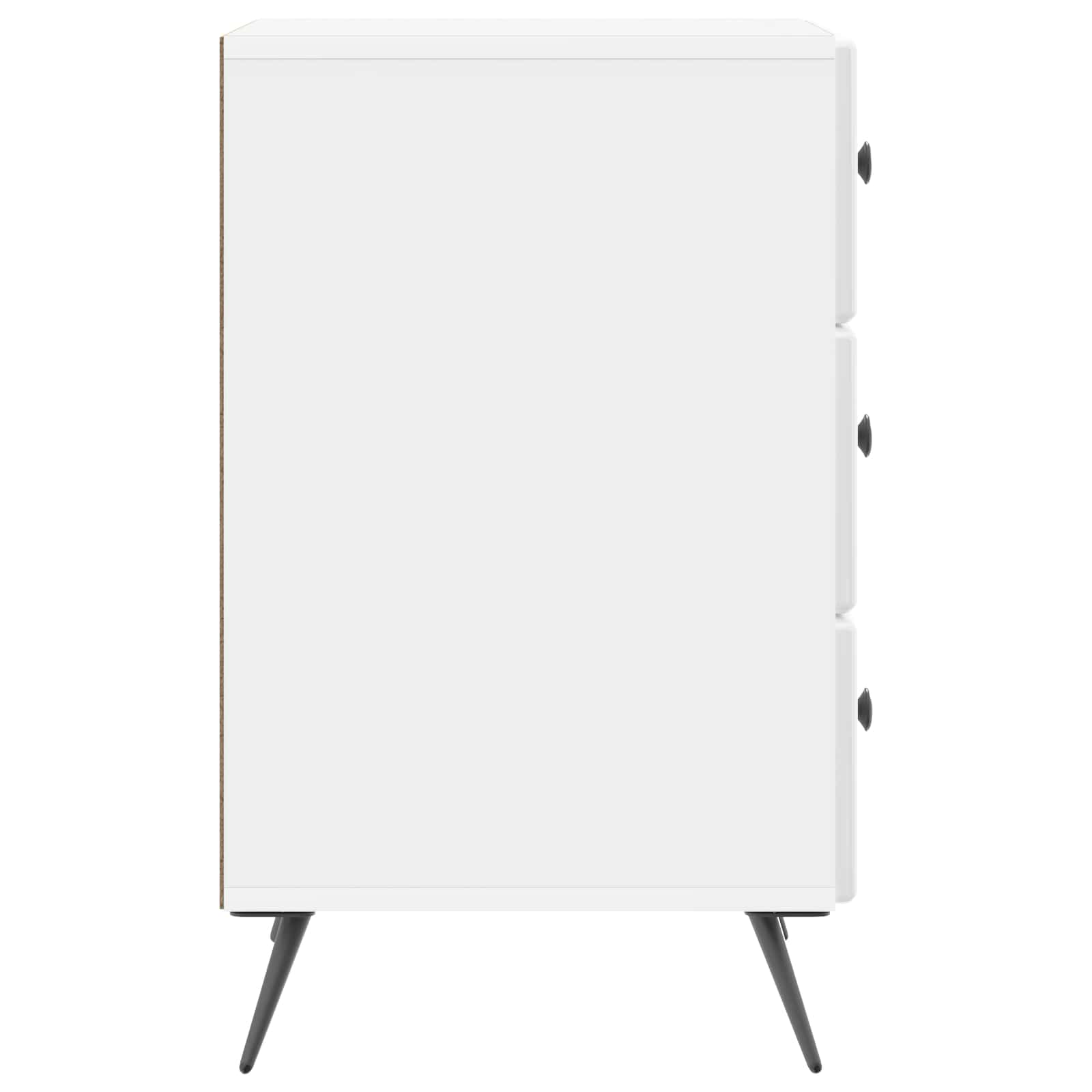 vidaXL Bedside Cabinet with Drawer High Gloss White 43 x 41 x 66.5 cm 6