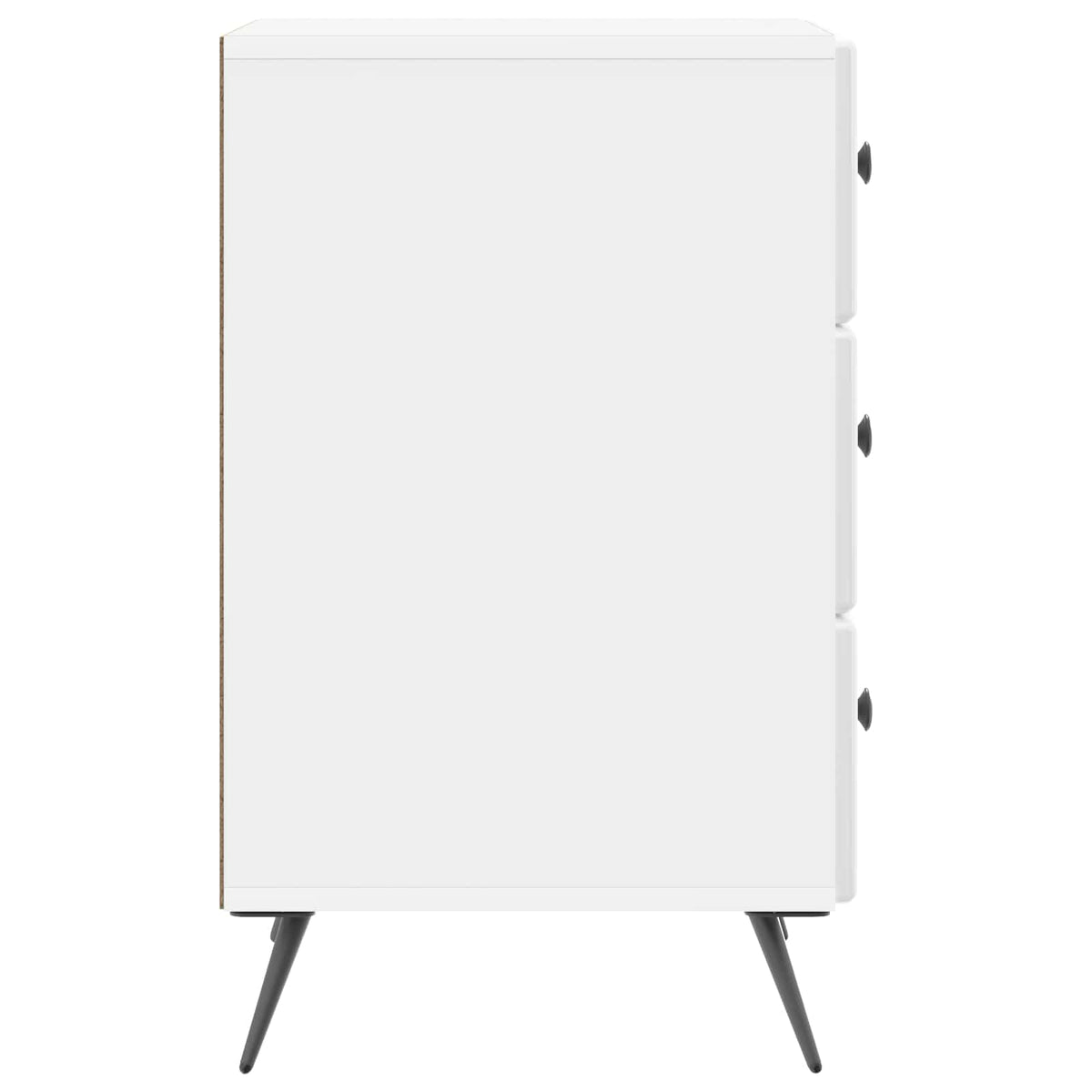 Bedside Cabinet 43 x 41 x 66.5 cm Engineered Wood High gloss white