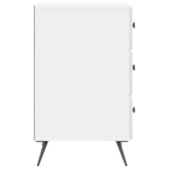 Bedside Cabinet 43 x 41 x 66.5 cm Engineered Wood High gloss white