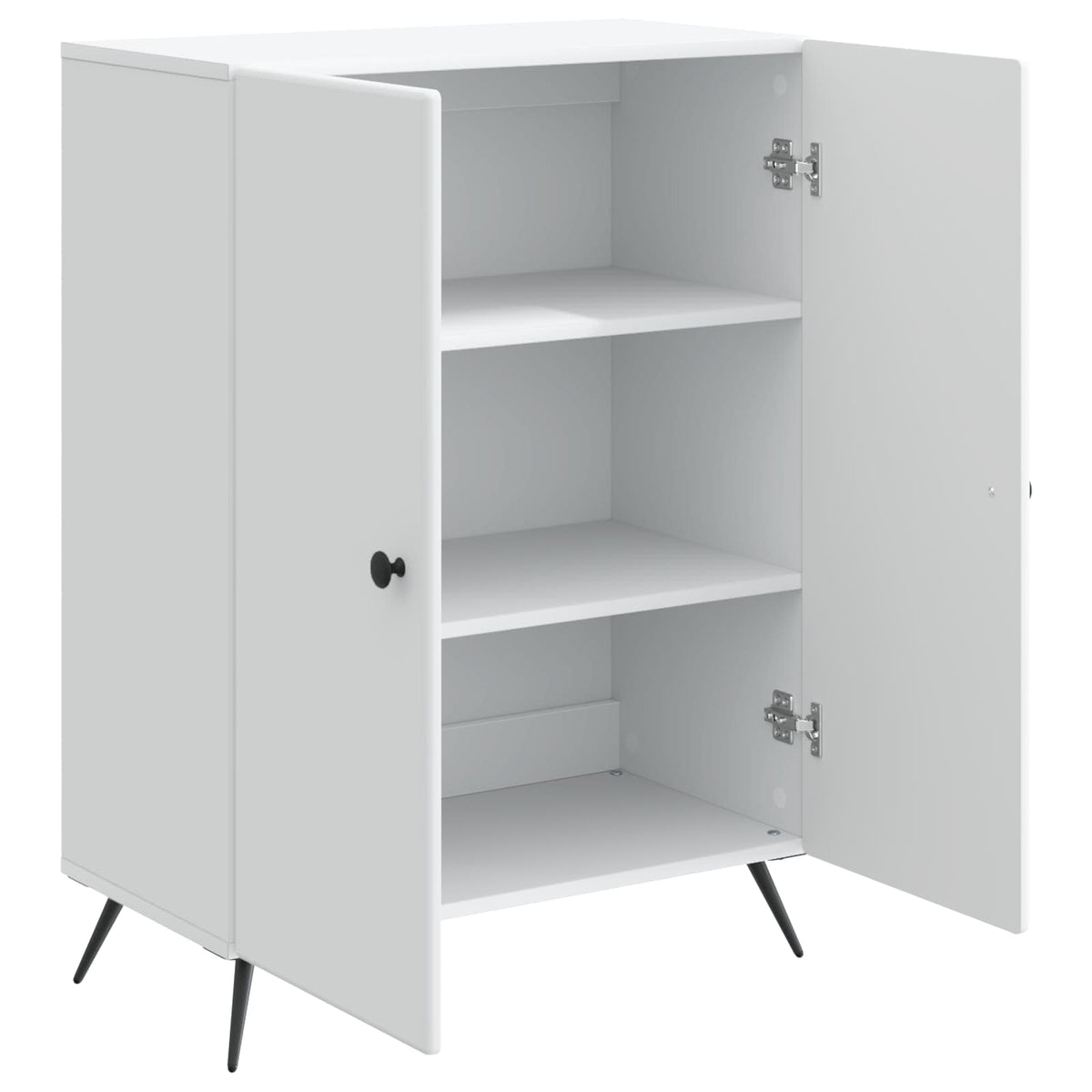 Sideboard 66 x 34.5 x 90 cm Engineered Wood White