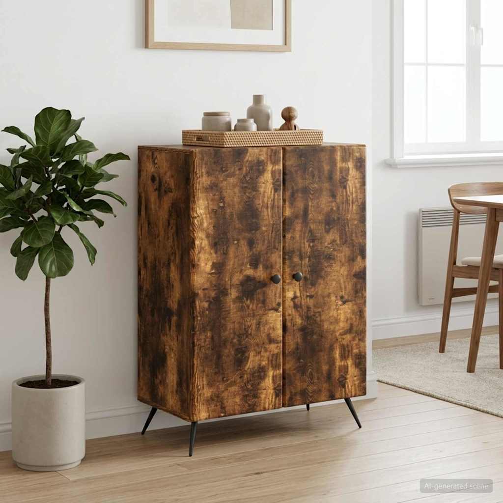 Sideboard 66 x 34.5 x 90 cm Engineered Wood Smoked oak