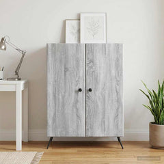 Sideboard 66 x 34.5 x 90 cm Engineered Wood Grey sonoma