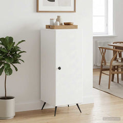 vidaXL Sideboard White 33 x 34.5 x 90 cm Engineered Wood 4