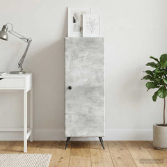 vidaXL Sideboard Concrete Grey 33 x 34.5 x 90 cm Engineered Wood 1