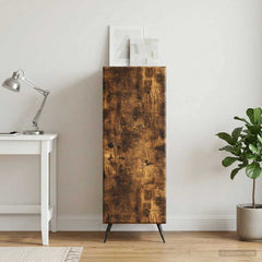vidaXL Sideboard Smoked Oak 33 x 34.5 x 90 cm Engineered Wood 1