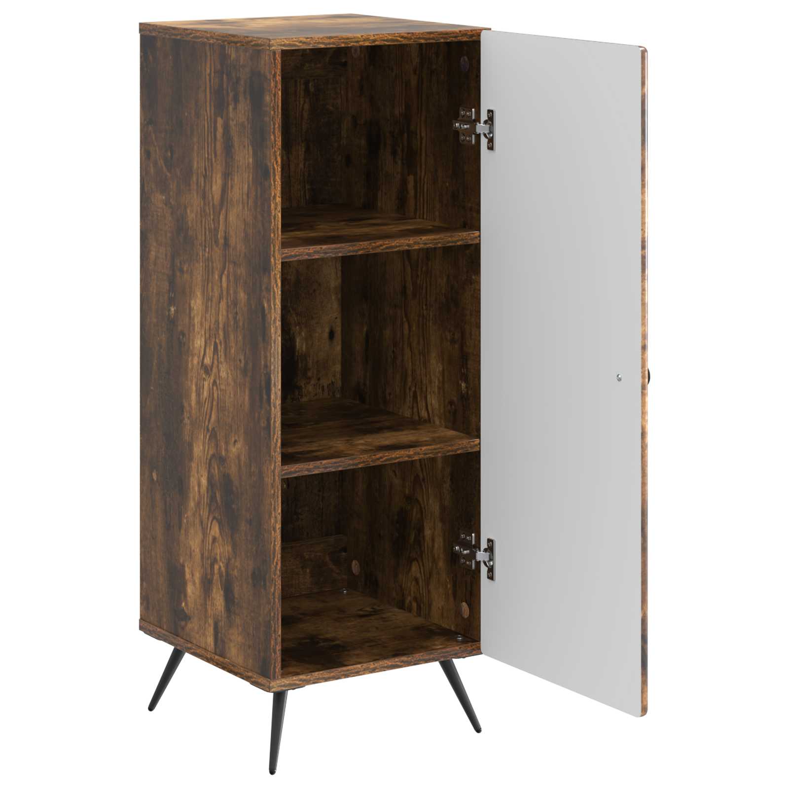 vidaXL Sideboard Smoked Oak 33 x 34.5 x 90 cm Engineered Wood 5