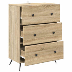 vidaXL Drawer Cabinet 66 x 34.5 x 90 cm Engineered Wood Sonoma Oak 5