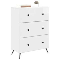 vidaXL Drawer Cabinet 66 x 34.5 x 90 cm Engineered Wood 3
